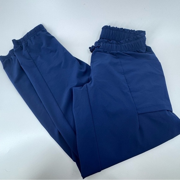 Athleta Blue Joggers Elastic Cuffs Soft Fabric- Girls Size 14/XL - Picture 2 of 10